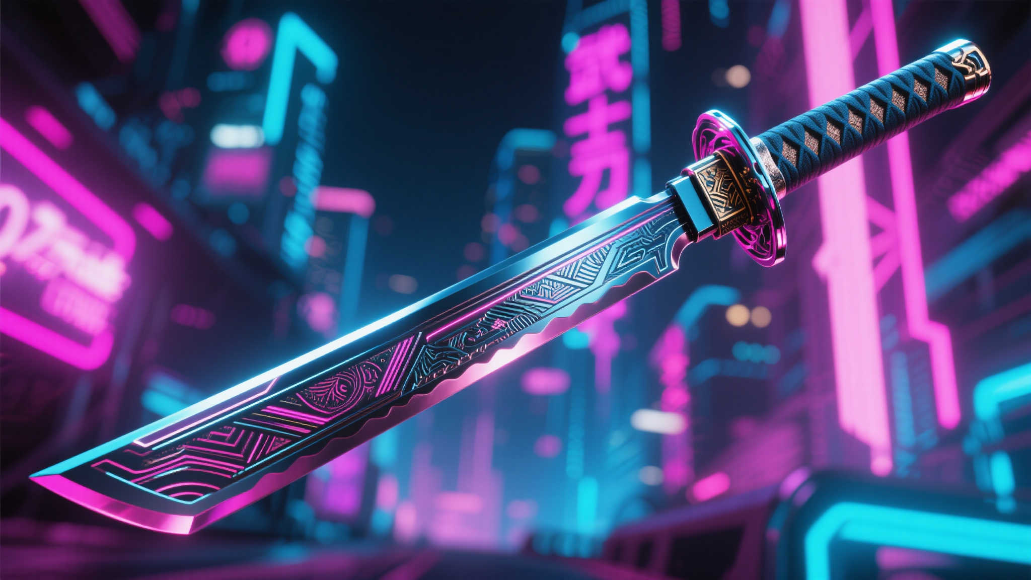 CDPR发售《2077》主题武士刀!120美元即可拥抱火热锋芒 CDPR发售《2077》主题武士刀!120美元即可拥抱火热锋芒